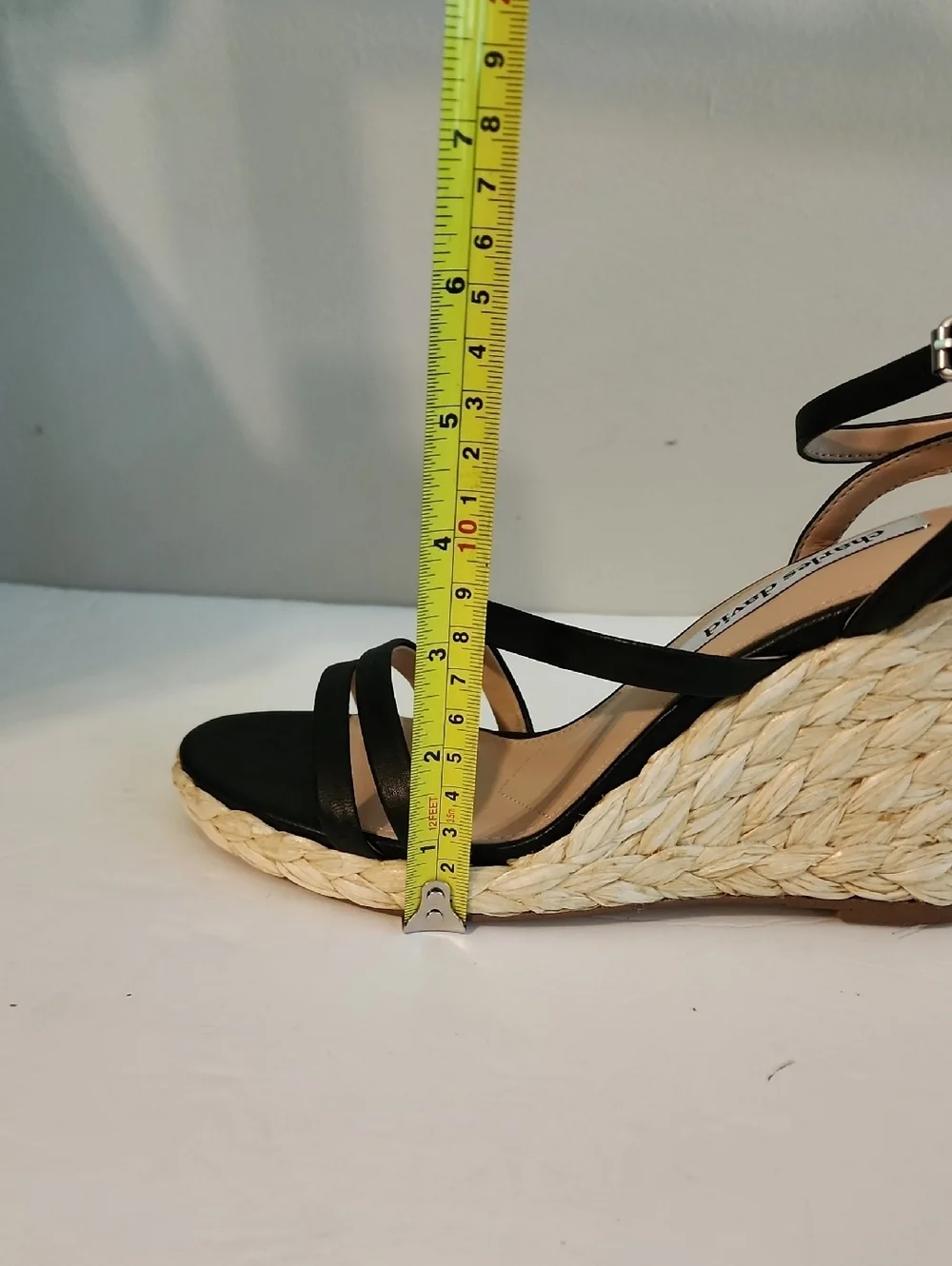 Black Wedge Sandals